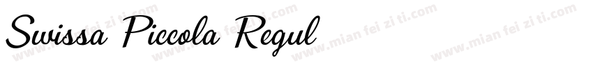 Swissa Piccola Regul字体转换